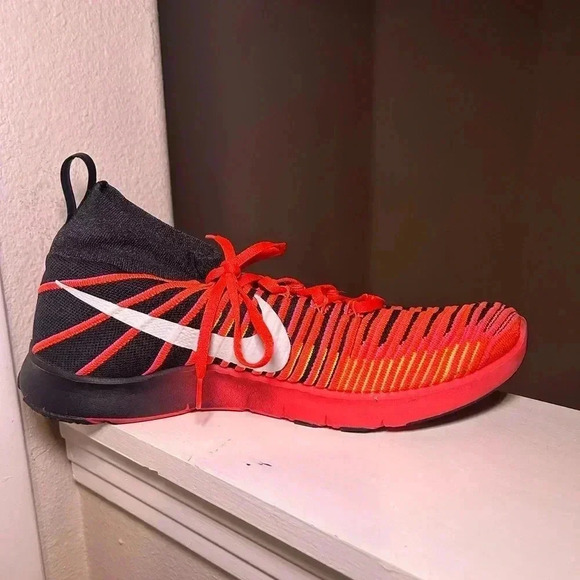 NIKE FREE TR FORCE FLYKNIT Crimson Running Trainers SIZE 13 MENS 833275-001 - Picture 5 of 10